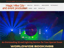 Tablet Screenshot of magicmikedjs.com